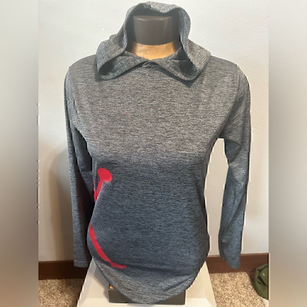 Jordan Youth Large Gray Thin Hoodie